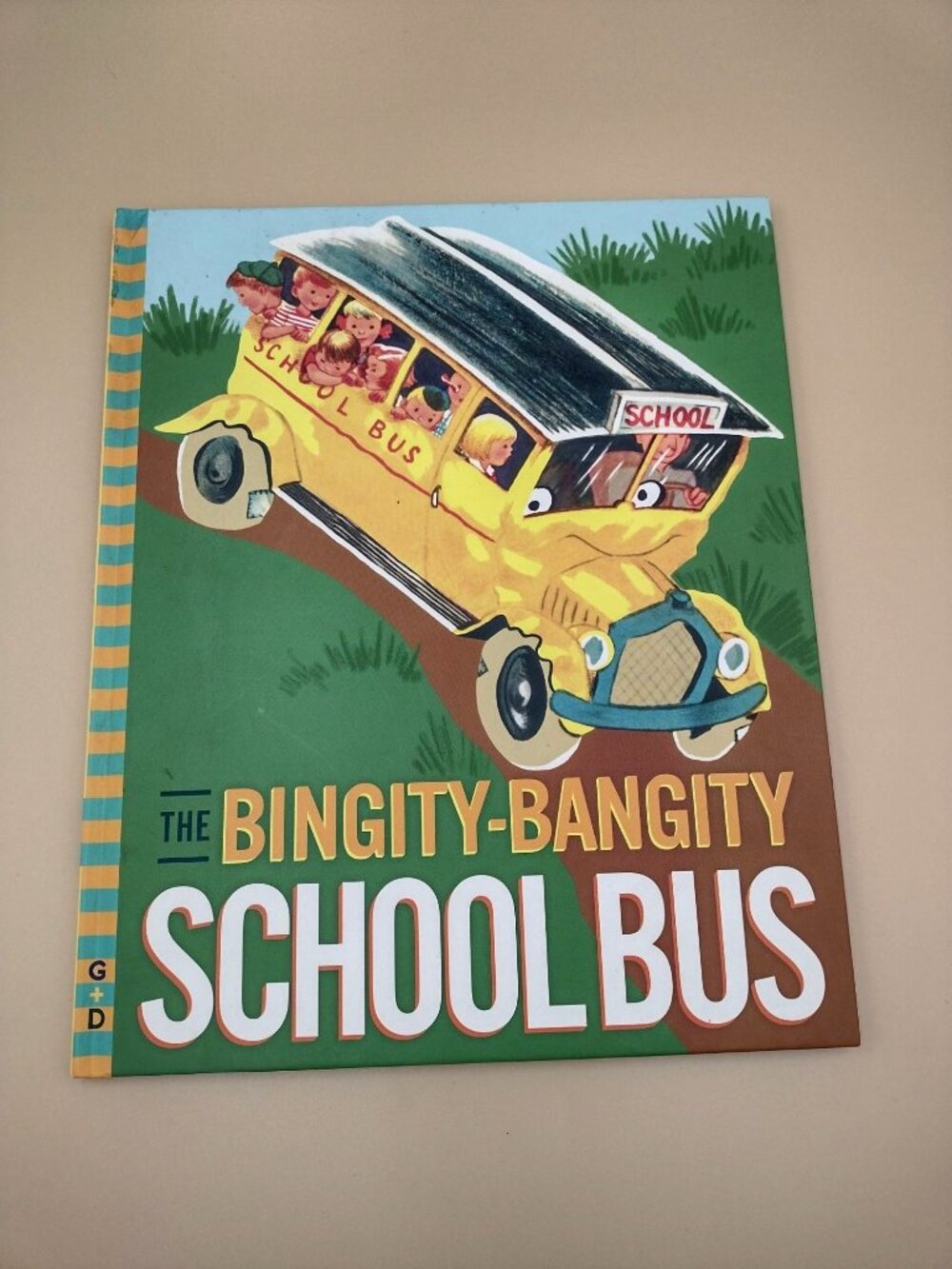The Bingity-Bangity School Bus Hardcover Childrens Book Vintage Style Child
